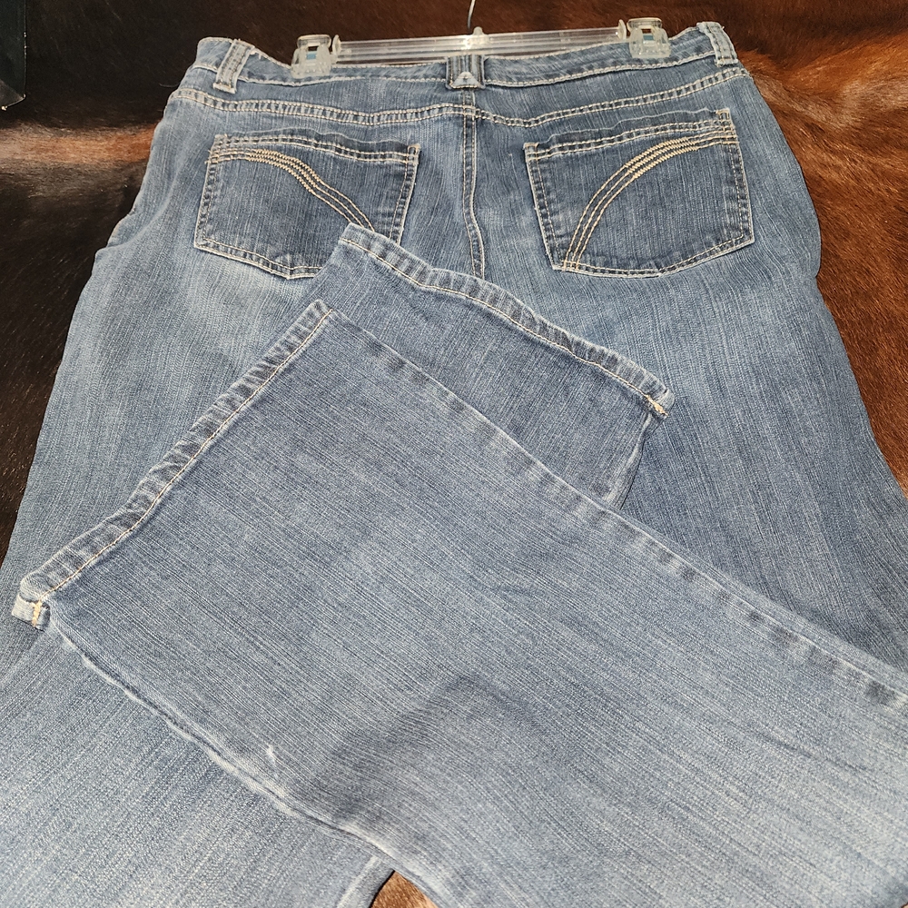 Ruff Hewn Women's Straight Leg Blue Jeans